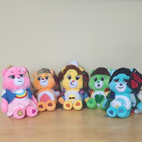 Care Bears Other - Stranger Thing Care Bears set of 5 fun size brand new